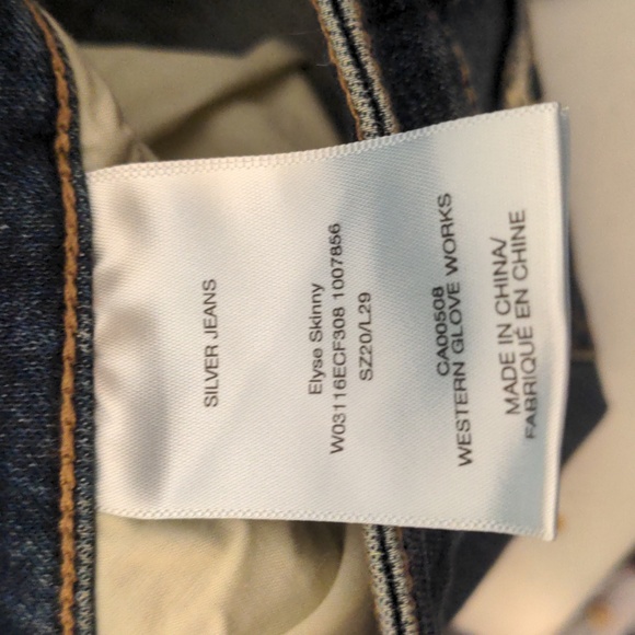 New Silver Jeans Co Elyse comfort fit mid rise Power stretch jeans eco friendly - Picture 6 of 8